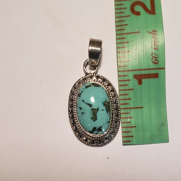 Sterling Silver Turquoise Pendant - Picture 5 of 5